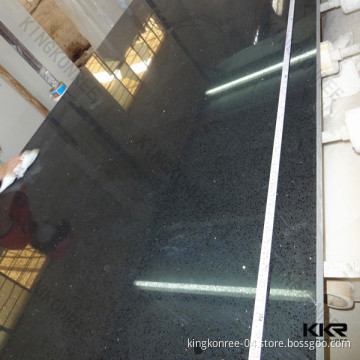 Sparkle Black Artificial Quartz Stone for Floor Tile, Wall Tile